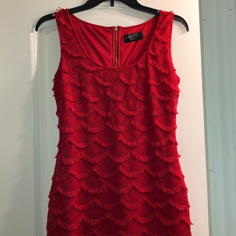 Guess LA Women’s Fringe Scoop Neck Dress